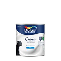 Peinture Crème de Couleur Biosourcé mat Blanc intense 0,5L - DULUX VALENTINE