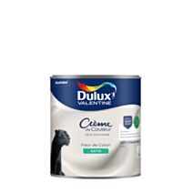 Peinture Crème de Couleur Biosourcé - Fleur de Coton - Satin - 0,5L - DULUX VALENTINE