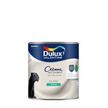 Peinture Crème de Couleur Biosourcé satin Lin clair 0,5L - DULUX VALENTINE
