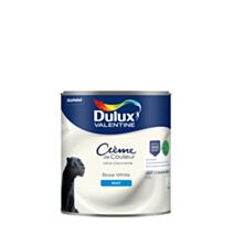 Peinture Crème de Couleur Biosourcé - Base White - Mat - 0,5L - DULUX VALENTINE