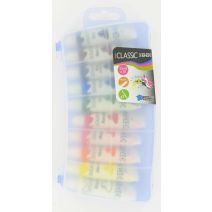 Boîte Plastique Gouache 10 Tubes Plastique 10ml