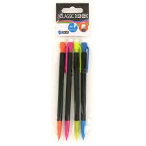 4 porte-mines HB 0,7mm Classic + bout gomme - ULMANN 