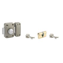 Verrou capital bouton 45mm et cylindre profilé hg 30x30mm 6 clés - THIRARD