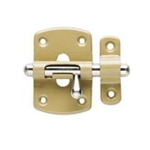 Targette nickelée à pêne rond 35mm