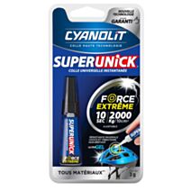 Colle Extra Forte Super Unick Extrême Gel 3gr - CYANOLIT