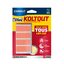 10 Adhésifs Double Face Prédécoupé Koltout Strip 19mm - CYANOLIT
