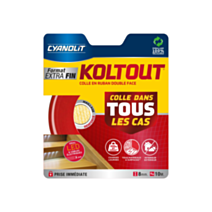 Adhésif Double Face Koltout Extra Fin 8mm 10m - CYANOLIT