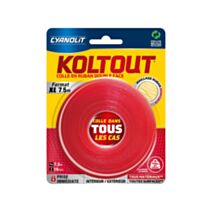 Ruban Double Face Koltout Express 7,5m - CYANOLIT