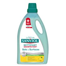 Sanytol pro désinfectant sols surfaces citron 5l
