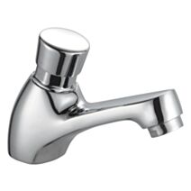 Robinet lave mains temporise chrome