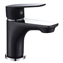 Mitigeur lavabo oolong chrome et noir - ROUSSEAU