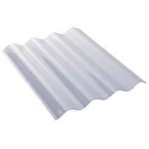 Plaque Ondulée PVC Transparent Pevelite L.2,50xL.0,90m