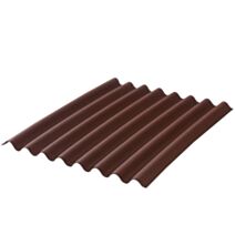 Plaque ondulée bitumée rouge