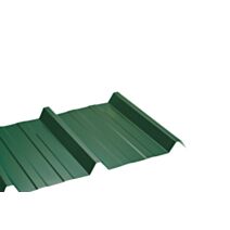 Plaque Nervurée Acier Galvanisé Laqué L.2xL.1,05m Ep.0,50mm Vert