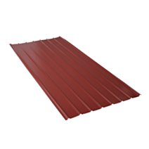 Plaque laquée nervurée rouge 0,40mm 200x91cm