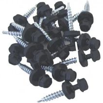 Fixation Panneau Tuile Anthracite Vis+Rond 100