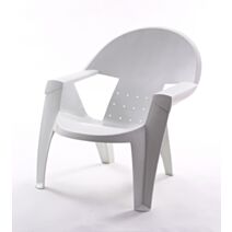 fauteuil bas bebop blanc - EVOLUTIF