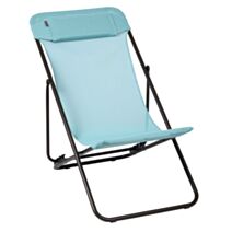 chaise longue pliante transaluxe - bleu arctic - LAFUMA