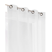 Voilage à œillets LINETTE 145x240 cm Blanc