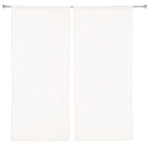 Voilage Etamine Givrée Standard 45x120cm Blanc - LINDER