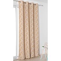 Rideau à oeillets ARDECO 135x250 cm Jaune