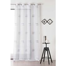 Rideau à Oeillets Moisson Standard 140x240cm Gris - LINDER