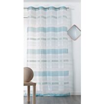 Voilage à oeillets HOLLYWOOD 140x255 cm Bleu