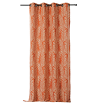 Rideau à Oeillets Tasmanie Standard 140x240cm Orange - LINDER
