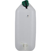 Jerrican alimentaire 20L naturel avec robinet - EDA
