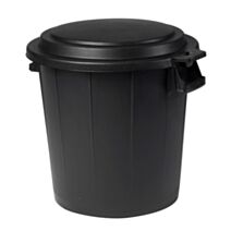 Poubelle 50L D54 x H51cm noir - EDA