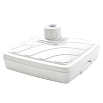 Pied de parasol plastique 40L 56,5x56,5x31,5cm blanc - EDA