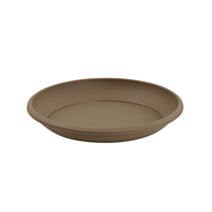 Soucoupe ronde marina D15cm taupe pour pot D18cm - EDA