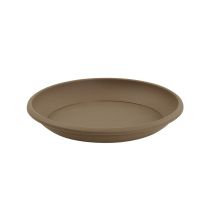 Soucoupe ronde marina D21cm taupe pour pot D25cm - EDA