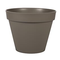 Pot "TOSCANE" rond Diamètre 40cm EDA Taupe