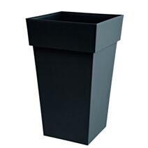 Pot haut Toscane 39x39x65cm anthracite - EDA