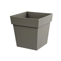 Pot carré Toscane 38L taupe - EDA