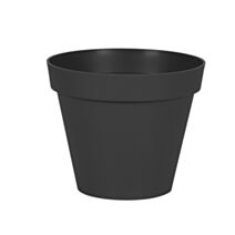 Pot rond TOSCANE Diamètre 25cm EDA GRIS ANTHRACITE