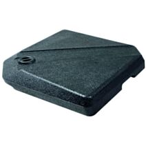 Pied de parasol à remplir 15L 49x49x8,7cm gris foncé