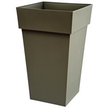 Pot Toscane carré XXL taupe - EDA