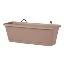 Jardinière Chorus 50 cm taupe + support - EDA