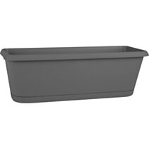 Jardinière chorus 50cm avec plateau Clipsé gris anthracite - EDA