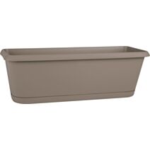 Jardinière chorus 50cm avec plateau Clipsé taupe - EDA