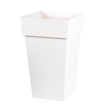 Pot carré haut TOSCANE 62L EDA Blanc
