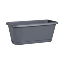 Jardinière chorus 40 cm avec plateau clipsé gris