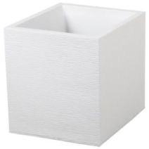Bac carré Graphit  39,5 x 39,5 cm blanc cérusé - EDA
