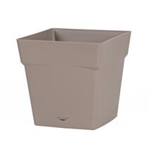 Pot carré Toscane 10,2L taupe - EDA