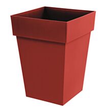 Pot carré mi-haut Toscane 51L 39 x 39 x 53 cm rouge Rubis - EDA