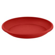 Soucoupe ronde marina D26cm rouge pour pot D30cm - EDA