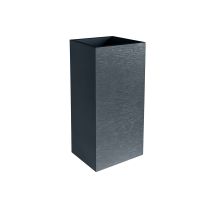 Bac carré haut GRAPHIT 31L  gris anthracite double paroi avec zone de rétention d'eau - EDA 
