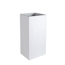 Bac carré haut graphit 31L blanc cérusé - EDA